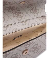 GUESS ERENIA Geantă de umăr convertibilă logo taupe închis - Genți femei - 4