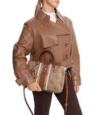 GUESS ERENIA Geantă de m&acirc;nă, cu curea de umăr LOGO LAPTE - Genți femei - 5