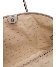 GUESS ERENIA Geantă de cumpărături cu clutch logo taupe închis - Genți femei - 4
