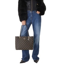 GUESS NOELLE 2 4G Geantă de cumpărături de umăr maro - Genți femei - 5