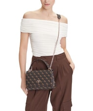 GUESS NOELLE 2 4G Geantă de umăr / geantă crossbody maro - Genți femei - 5
