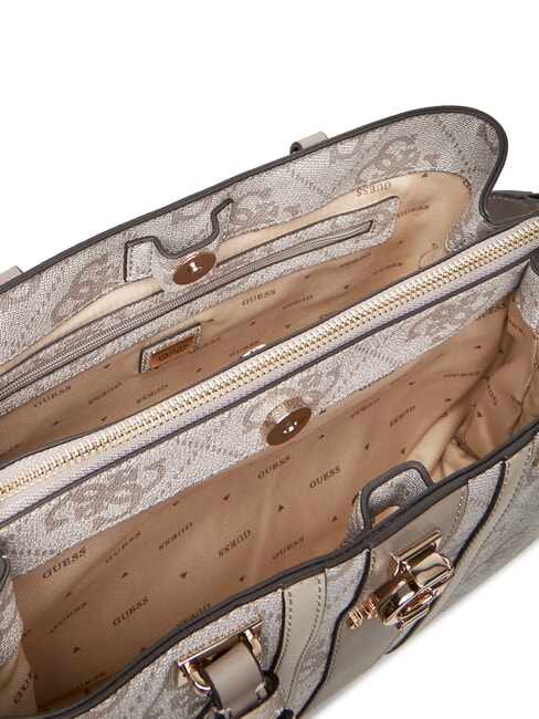 ERENIA Geantă de mână, cu curea de umăr logo taupe închis - Genți femei