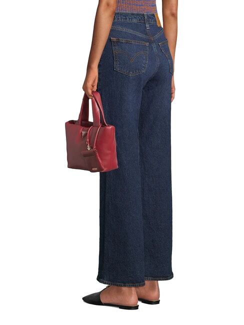 SUNETRA Geantă mini shopper cu curea de umăr RED - Genți femei