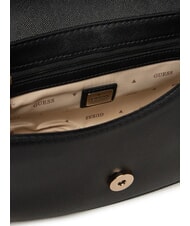 GUESS MIMINA Geantă de umăr cu clapă BLACK - Genți femei - 4