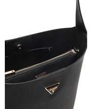 GUESS MERIDIAN 2 Geantă tip găleată cu husă BLACK - Genți femei - 4