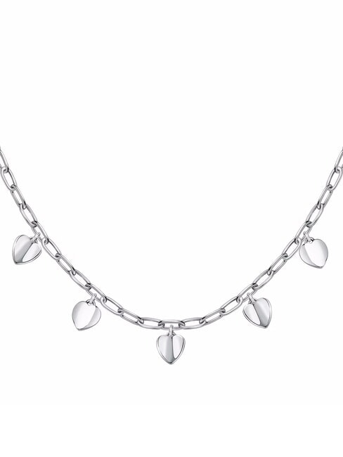 TALISMANI Colier cu 5 inimioare STEEL - Lănțișoare