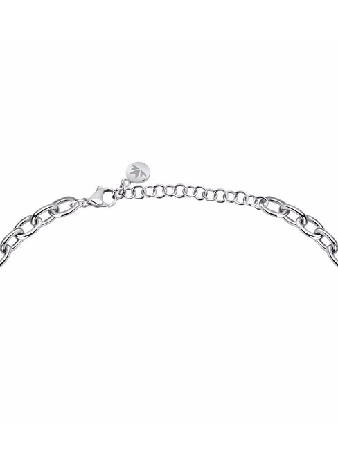 INCONTRI Colier cu inimă și cristale STEEL - Lănțișoare