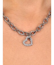 MORELLATO INCONTRI Colier cu inimă și cristale STEEL - Lănțișoare - 5