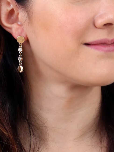 RAMBLA Cercei lungi din argint aur - Cercei