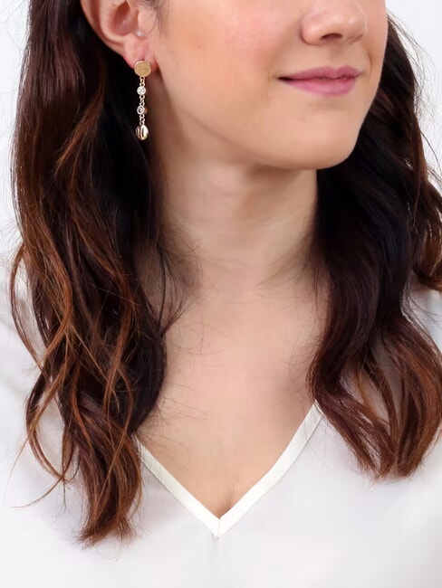 RAMBLA Cercei lungi din argint aur - Cercei