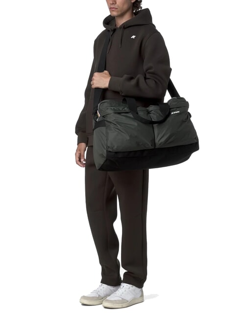 ARDELU Geantă mare de voiaj cu curea de umăr verde negricios - Genți de voiaj