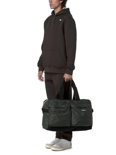 ARDELU Geantă mare de voiaj cu curea de umăr verde negricios - Genți de voiaj