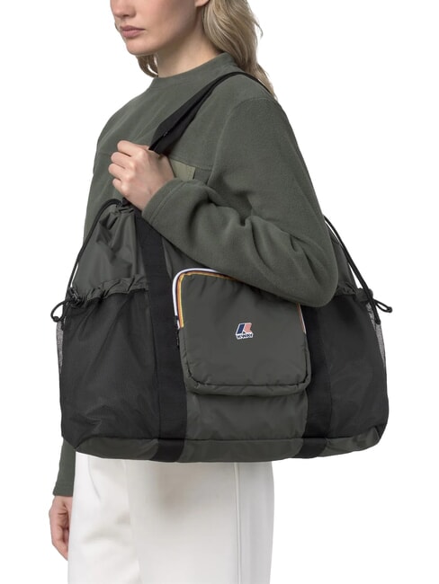 LE VRAI 4.0 JEANETTE Geantă de umăr pliabilă verde negricios - Genți femei