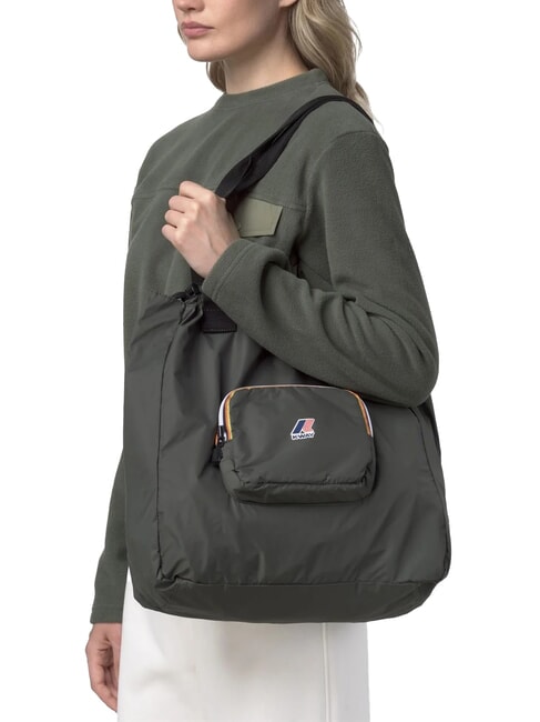 LE VRAI 4.0 VICTORINE Geantă de cumpărături pliabilă de umăr verde negricios - Genți femei