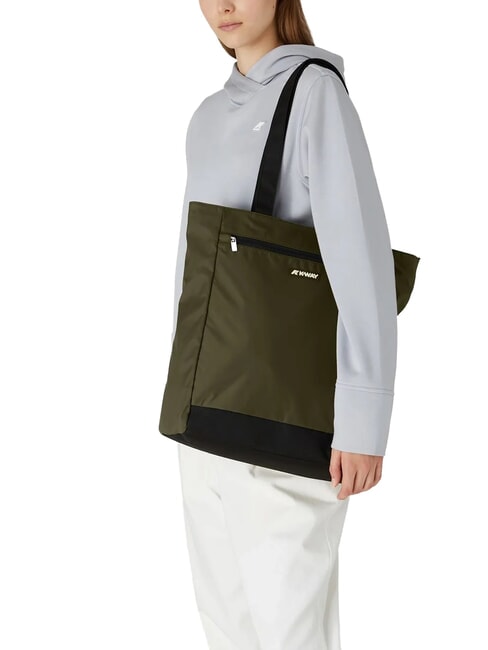 ELLIANT Geanta de cumparaturi cu buzunar verde negricios - Genți femei