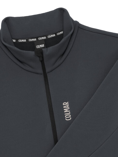 SCI FACETIME Hanorac cu guler înalt și fermoar pe jumătate tablă neagră96 - hanorace