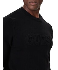 GUESS 3D LOGO Pulover cu guler rotund jetbla - Pulovere pentru bărbați - 3