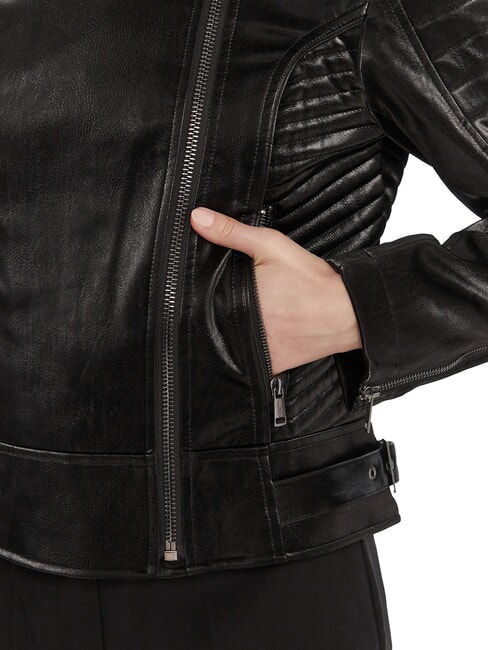 DARCEY Jachetă de motociclist jetbla - Jachete pentru femei