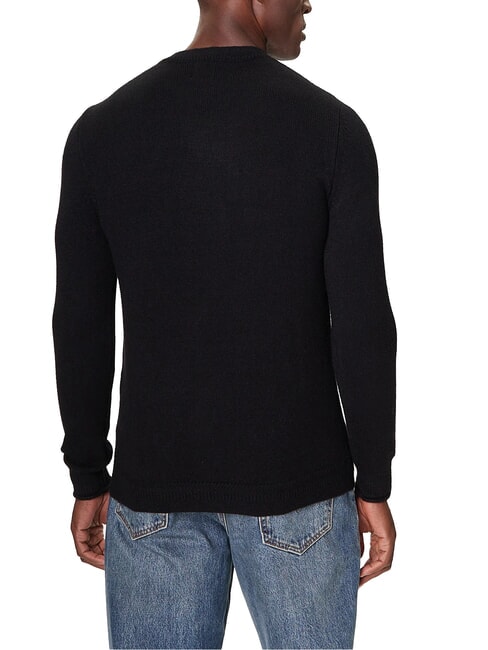 3D LOGO Pulover cu guler rotund jetbla - Pulovere pentru bărbați