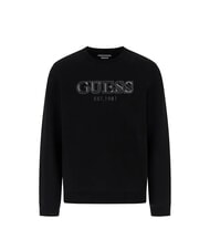 GUESS BASIC Hanorac cu guler rotund jetbla - hanorace - 3