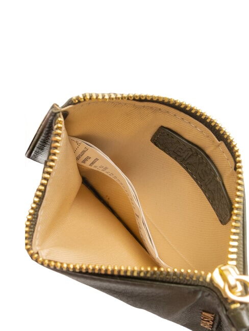 EDA Portcard plat din piele cu fermoar muşchi - Portofele femei