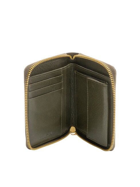 EDA Portofel mediu din piele cu fermoar muşchi - Portofele femei