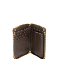 BIASIA EDA Portofel mediu din piele cu fermoar întuneric - Portofele femei - 2