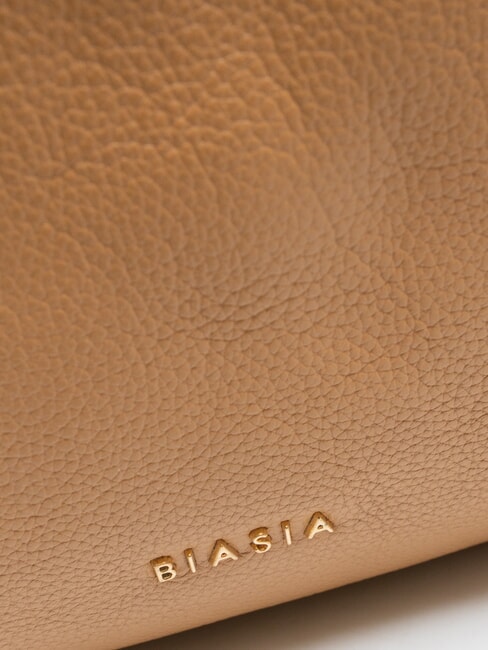 WEAVE Geantă hobo din piele cămilă - Genți femei