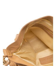 BIASIA WEAVE Geantă de cumpărături din piele cu curea de umăr cămilă - Genți femei - 4