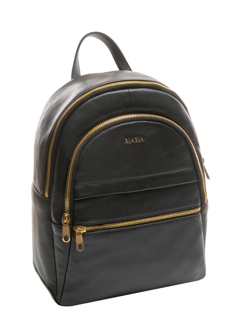 NOVEAU Rucsac rotund din piele negru - Genți femei