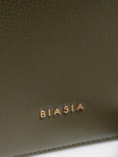 NOVEAU Geantă de umăr din piele cu clapă muşchi - Genți femei