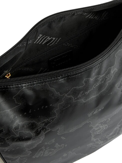 GEO SOFT BLACK Geantă de umăr medie semilună negru - Genți femei