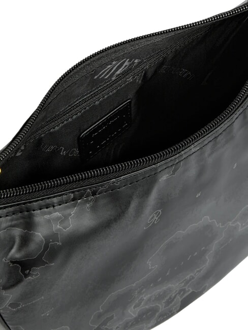 GEO SOFT BLACK Geantă de umăr mică cu semilună negru - Genți femei