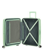 AMERICAN TOURISTER SOUNDBOX SPINNER Troller mediu, extensibil verde pastel - Trolere rigide - 2