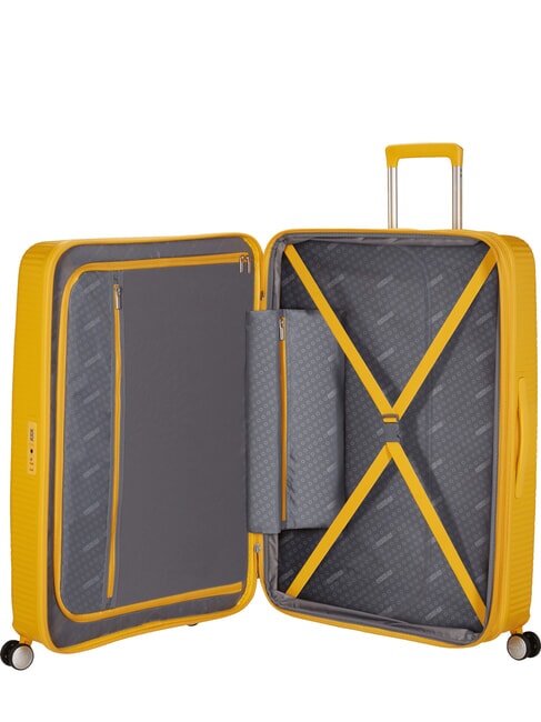 SOUNDBOX Cărucior extra mare, extensibil goldenyellow - Trolere rigide