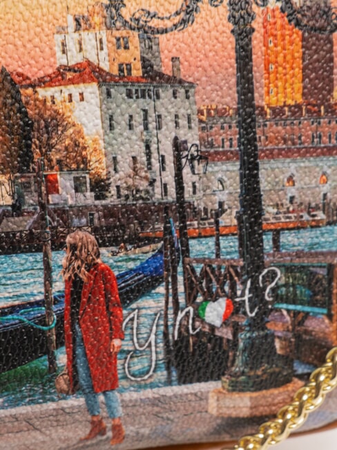 YESBAG Geantă de umăr Apus de soare la Veneția - Genți femei