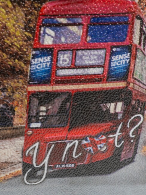 YESBAG Geantă de umăr imprimată Strada Londrei - Genți femei