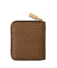 BORBONESE VITE COATED OP Portofel cu fermoar natural op / negru - Portofele femei - 3