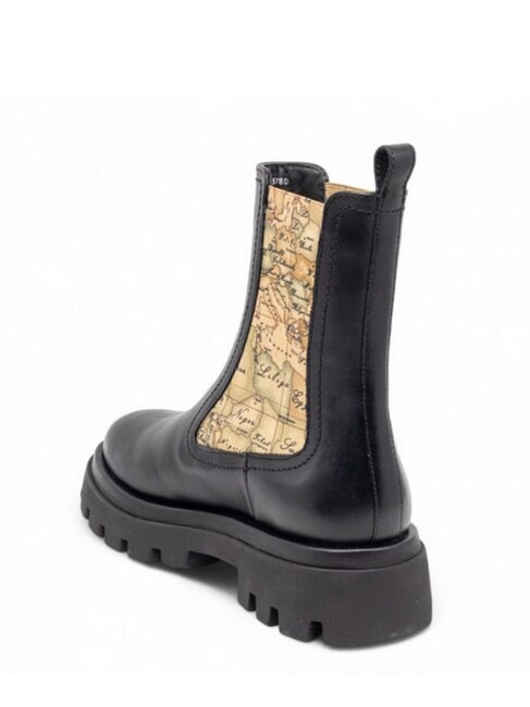 GEO Ghete din piele pentru gleznă negru - Pantofi femei