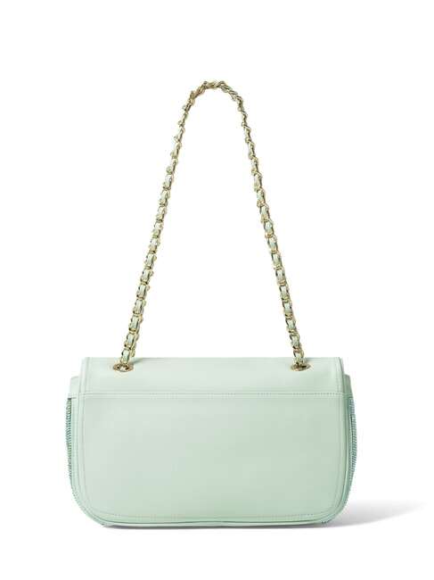 KIM Geantă convertibilă cu plasă metalică ceresc - Genți femei