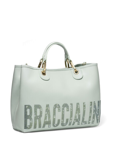 BETH SPECIAL Geantă mare cu clutch ceresc - Genți femei