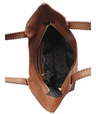 BRACCIALINI NAOMI Geantă de umăr din piele maro - Genți femei - 4