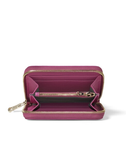 BASIC Portofel mic din piele cu fermoar roșu - Portofele femei