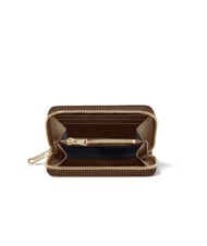 BRACCIALINI BASIC Portofel mic din piele cu fermoar maro - Portofele femei - 2
