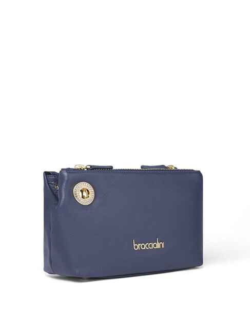 NORA Geantă mică de umăr din piele albastru - Genți femei