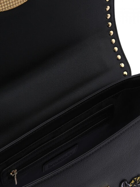 ROCK Geantă convertibilă cu clapă negru - Genți femei