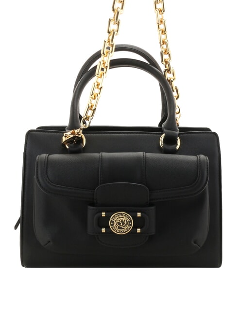 CHAIN Geantă de mână cu curea dublă de umăr negru - Genți femei