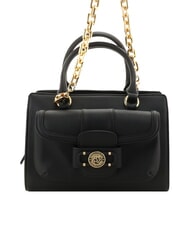 BRACCIALINI CHAIN Geantă de mână cu curea dublă de umăr negru - Genți femei - 3