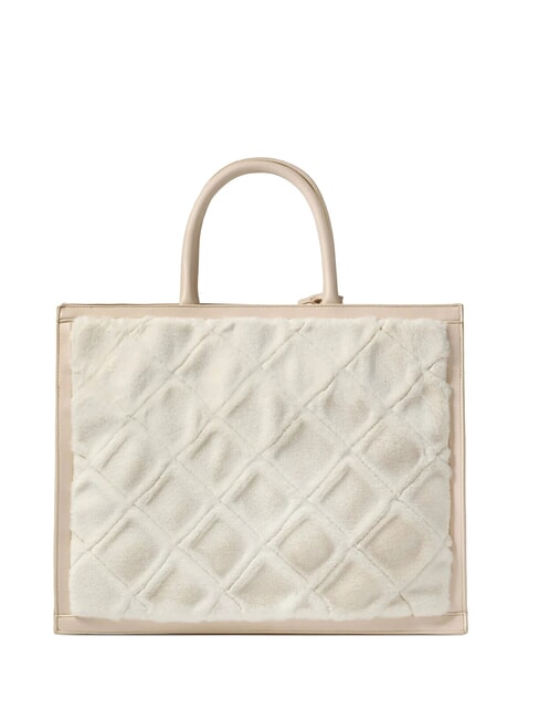 ICONS Geantă tote cu curea de umăr bej - Genți femei