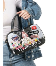 BRACCIALINI CARTOLINE Geantă de umăr cu curea de umăr multi - Genți femei - 6